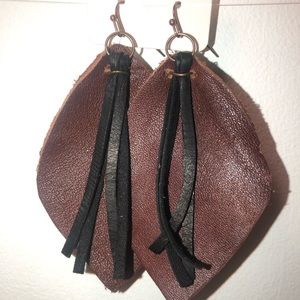 Handmade Leather Earrings